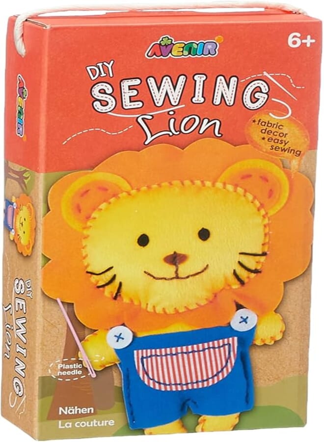 Avenir Sewing Lion Stuffed Animal-multi size
