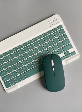 Dark Green with White
