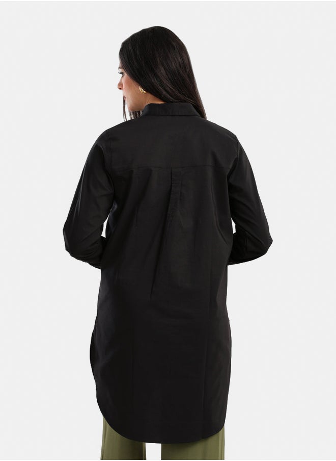 Carina Cotton Button-Down Shirt  - Image 2