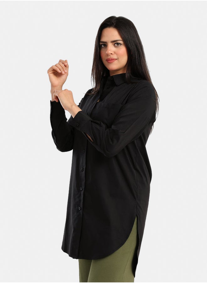 Carina Cotton Button-Down Shirt  - Image 1