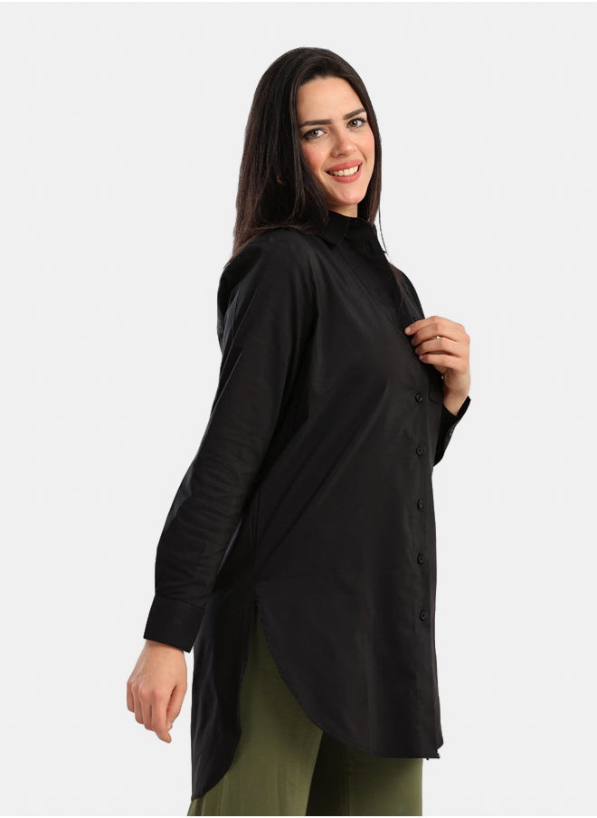 Carina Cotton Button-Down Shirt  - Image 5