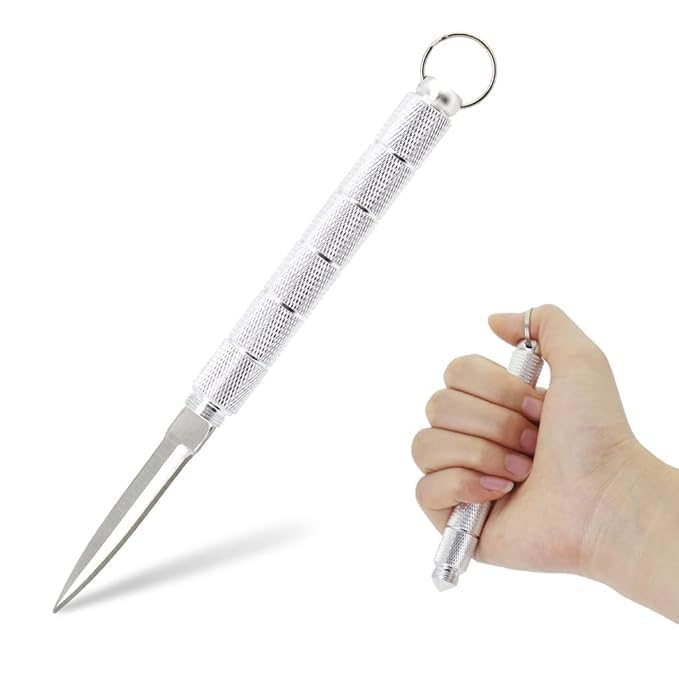 LionDeck Pocket Cutter & Emergency Window Breaker with Keychain | Stainless Steel Utility Knife for Car Glass Breaking, Box & Letter Opening | Compact Survival & Travel Tool - Image 1