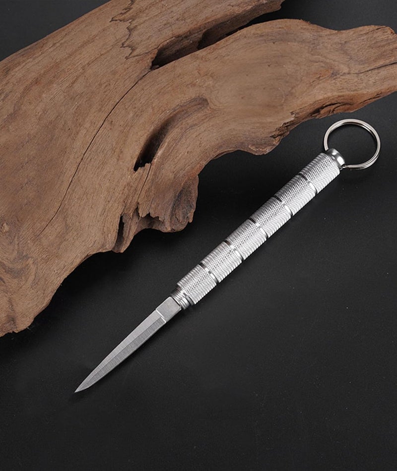 LionDeck Pocket Cutter & Emergency Window Breaker with Keychain | Stainless Steel Utility Knife for Car Glass Breaking, Box & Letter Opening | Compact Survival & Travel Tool - Image 2
