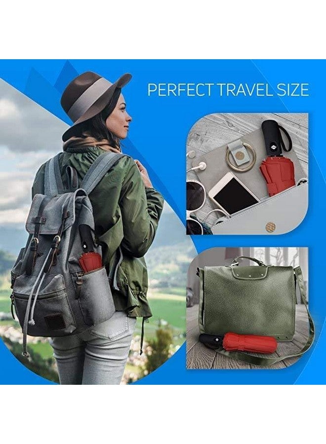 Brand Conquer Umbrella Automatic Open Travel Umbrella with Wind Vent,Umbrella big size for men, Umbrella for girls, Umbrellas for rain,Windproof Umberalla Large for Man,Women (Red) - Image 3