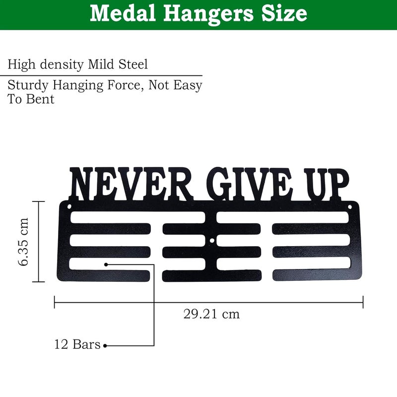 RAOOFA CRAFTS RAOOFA CRAFTS Medal Holder for Wall Display Rack Never Give Up Medal Holder Holds Up to 2430 Medal Wall Hangers - Image 3