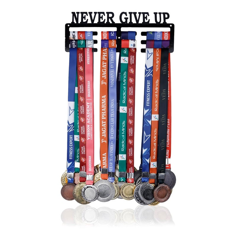 RAOOFA CRAFTS RAOOFA CRAFTS Medal Holder for Wall Display Rack Never Give Up Medal Holder Holds Up to 2430 Medal Wall Hangers - Image 1
