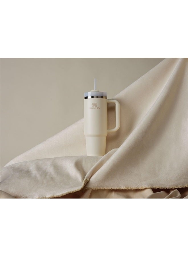 Stanley Quencher H2.0 FlowState Stainless Steel Vacuum Insulated Tumbler with Lid and Straw for Water, Iced Tea or Coffee, Smoothie and More, Cream 2.0, 30oz - Image 3