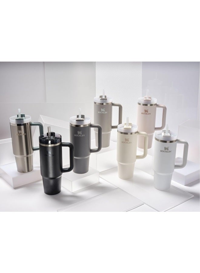 Stanley Quencher H2.0 FlowState Stainless Steel Vacuum Insulated Tumbler with Lid and Straw for Water, Iced Tea or Coffee, Smoothie and More, Cream 2.0, 30oz - Image 4