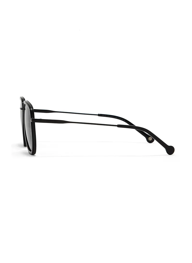30Sundays Archaic,Men Sunglasses, Geometric Sunglasses, UV Protection: UV400 (Black,Black)