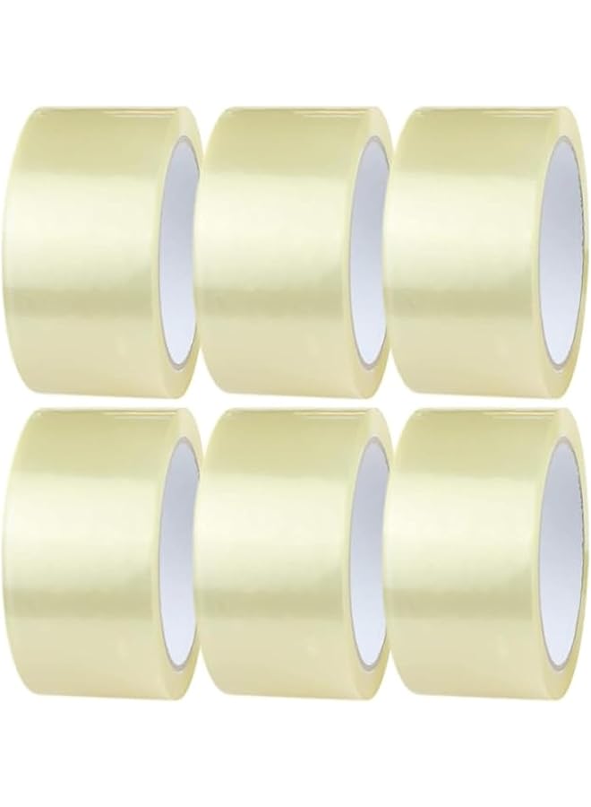 erorex Clear Tape 6 Pack Heavy Duty Adhesive Tape For Parcel Boxes Moving Boxes Houses Large Mailing Bags Office Supplies Clear Tape Roll 2 Inch X 70 Yards - Image 2