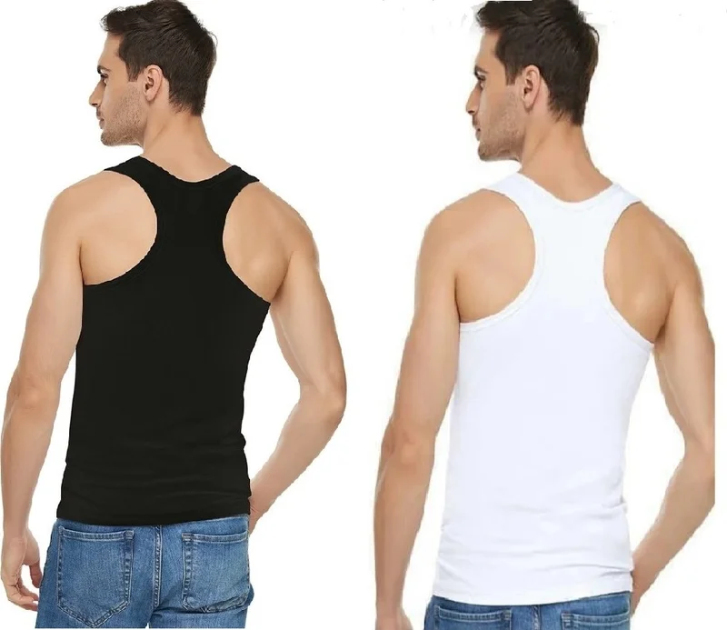 توتكو Elit 1304 6 Pack Men's Rambo Modal Elastane Sports Undershirt (3 White - 3 Black)