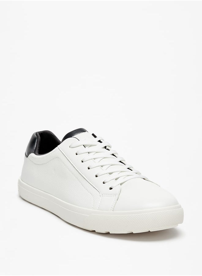 LBL by Shoexpress Men Solid Low Ankle Sneakers with Lace-Up Closure  - Image 2