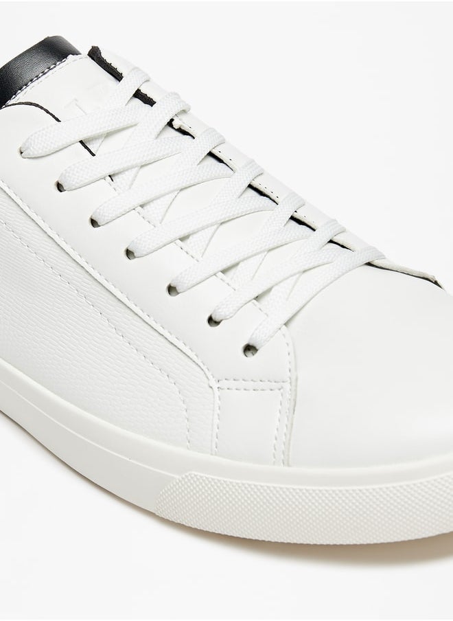 LBL by Shoexpress Men Solid Low Ankle Sneakers with Lace-Up Closure  - Image 5