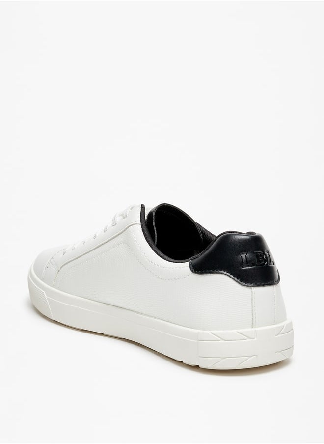 LBL by Shoexpress Men Solid Low Ankle Sneakers with Lace-Up Closure  - Image 3