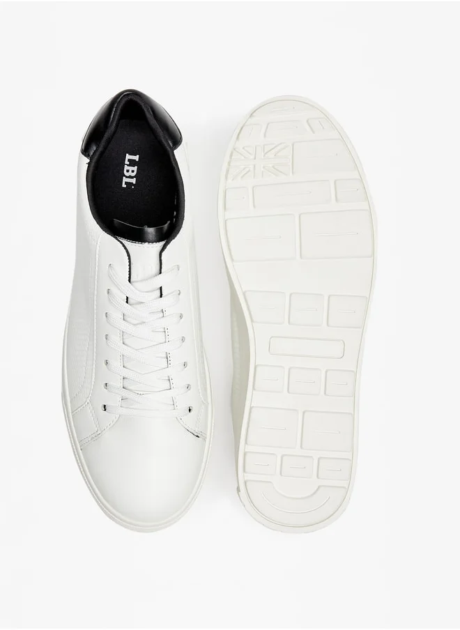 ال بي ال من شو اكسبرس Men Solid Low Ankle Sneakers with Lace-Up Closure