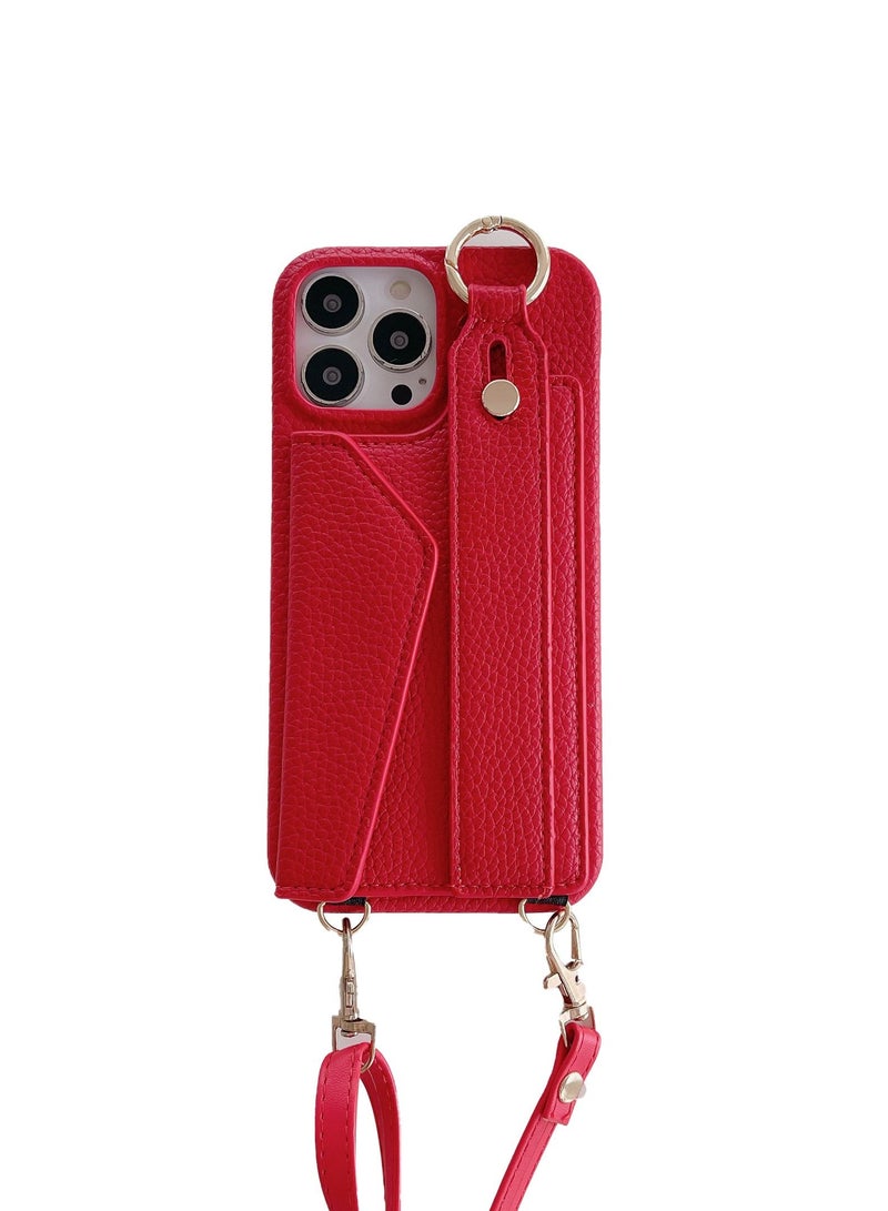 Suteni Back Cover Card Slots Leather Phone Case for iPhone - Image 2