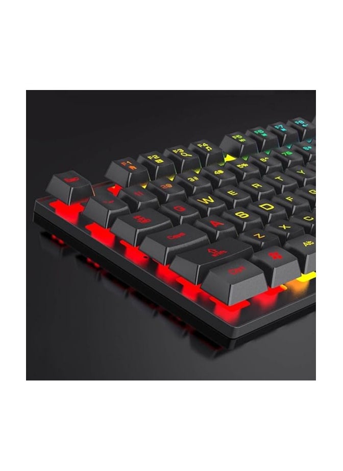 Generic RGB Mechanical Gaming Keyboard and Mouse - Black  - Image 2