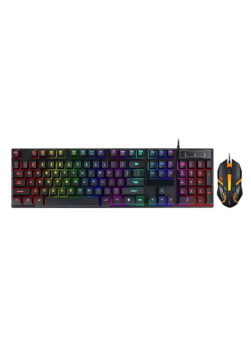 Generic RGB Mechanical Gaming Keyboard and Mouse - Black  - Image 4