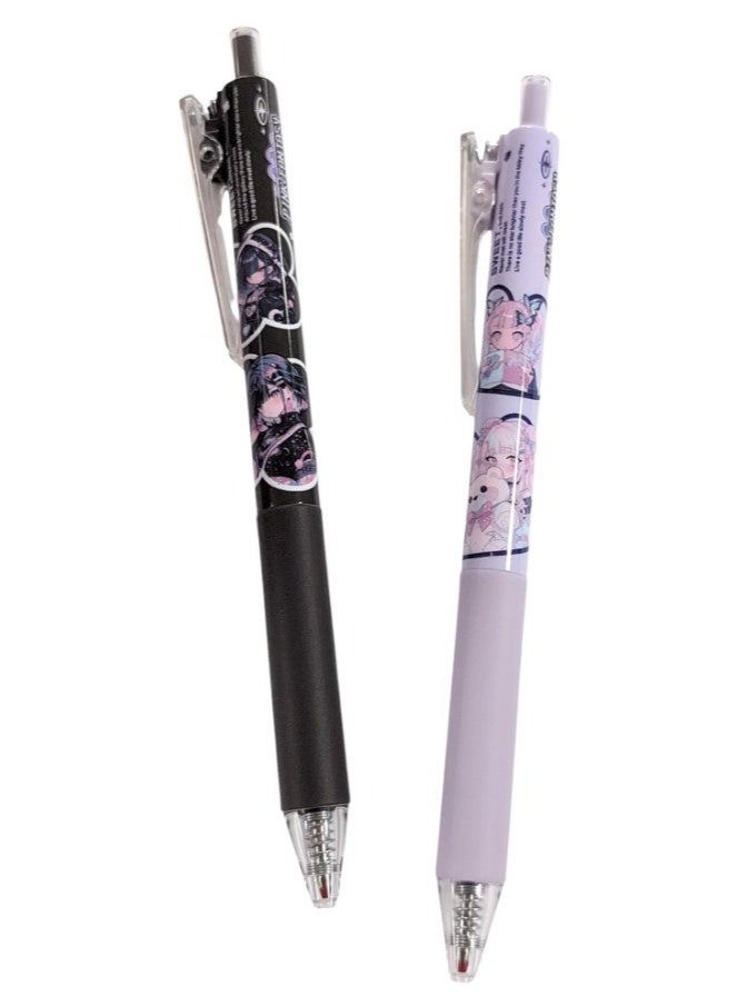 M&G Chenguang Pink Fantasy Retractable Ballpoint gel Pen Smooth writing Blue ink - 0.5 mm - 1pcs - No:AGPJ7174 - Image 1