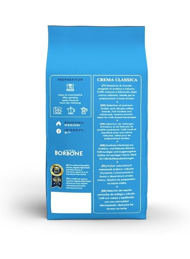 CAFFE BORBONE Borbone Whole Bean Coffee, Medium Roast Arabica and Robusta Blend, Crema Classica, Full-Bodied and Balanced Italian Coffee, 2.2 lb Bag - Image 4