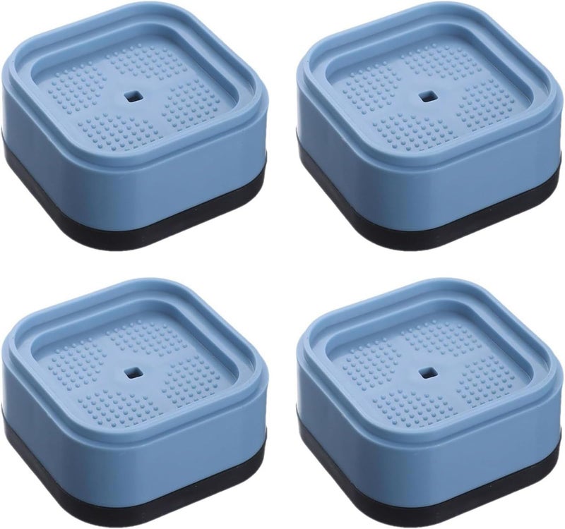 KIPSOME Furniture Risers, Adjustable Height Bed Legs, Floor Protection with Anti-Slip Pad, Stackable (Set of 4) - Image 1