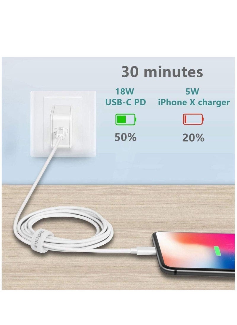 ELTRAZONE - USB C to Lightning Cable 6.6ft [Apple MFi Certified] PD Fast Charging and Hi-speed Syncing Cord Compatible with iPhone X/XS/XR/XS MAX/8/8 Plus, iPad Pro 2017 - Image 1
