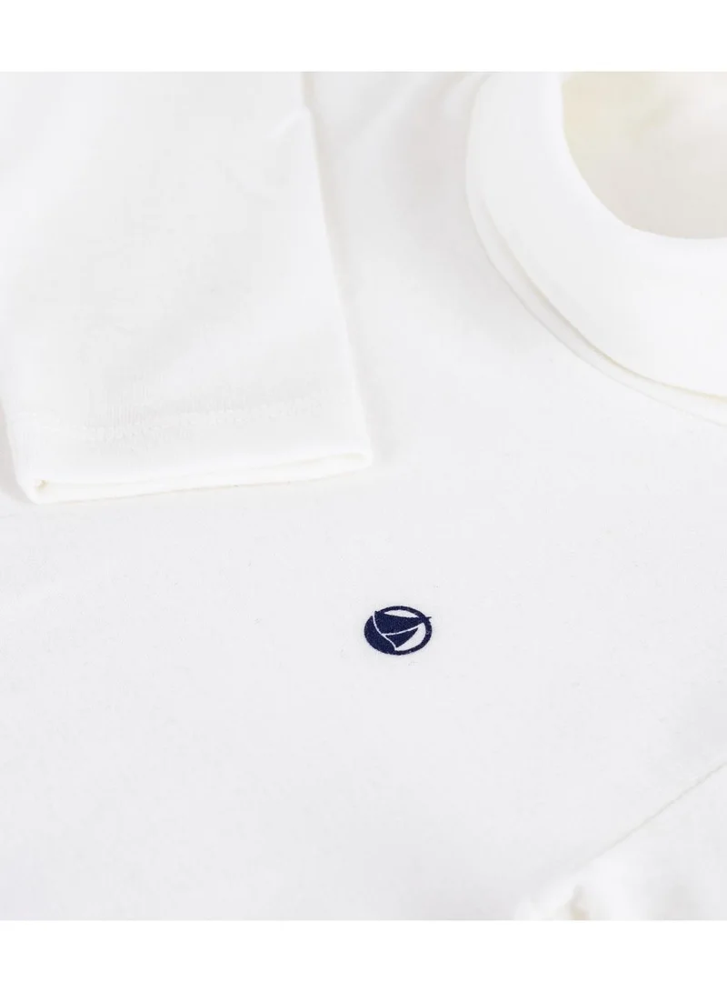 Petit Bateau Children's plain cotton rollneck top