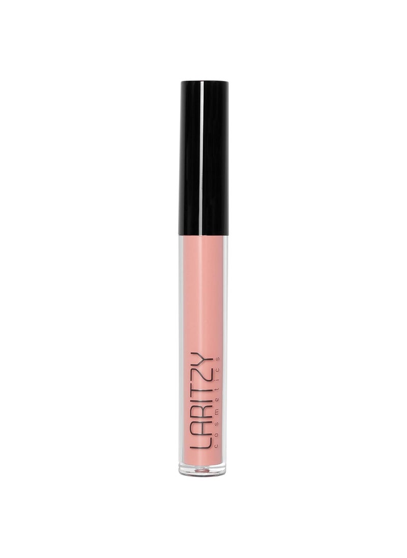 Laritzy Cosmetics - Holographic Lip Gloss  Hydrating NonSticky Topcoat  31 g 01 oz Peach Sand - Image 1