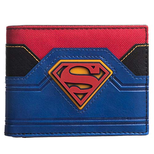 Bioworld Superman Rubber Badge Bifold Wallet - Image 1