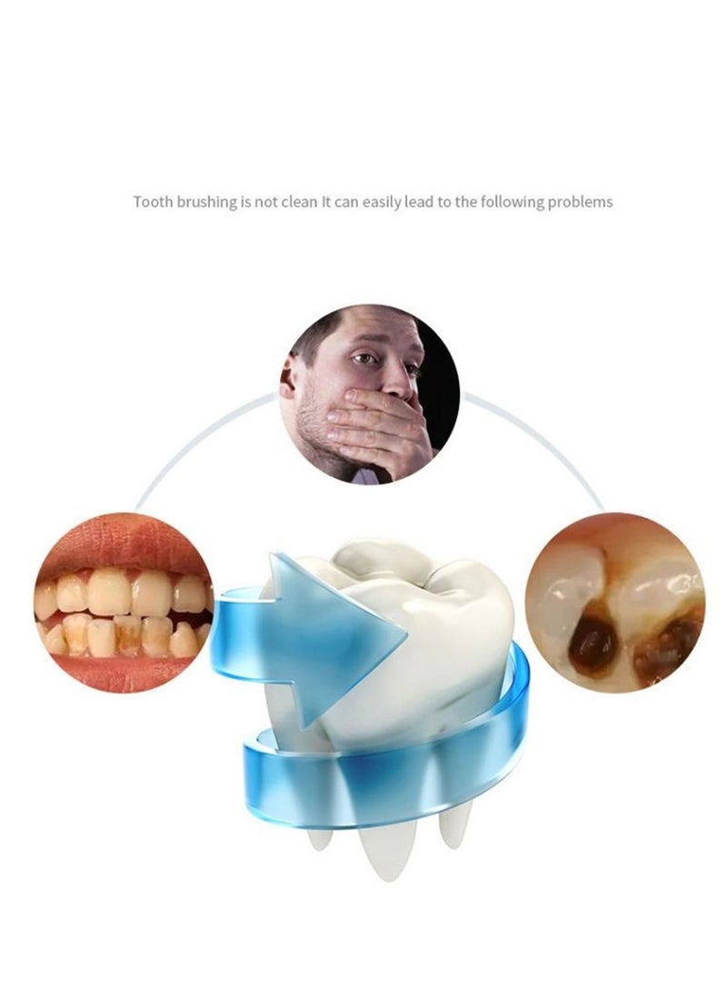U-shaped tooth beauty instrument portable cold light tooth cleaner ultrasonic tooth cleaner voice electric toothbrush - Image 2