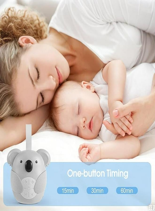 SQNCHN Baby White Noise Machine – Portable Koala Sleep Sound Machine with Lullabies & Natural Sounds, Adjustable Timer, Travel-Friendly Design for Infant Soothing - Image 5