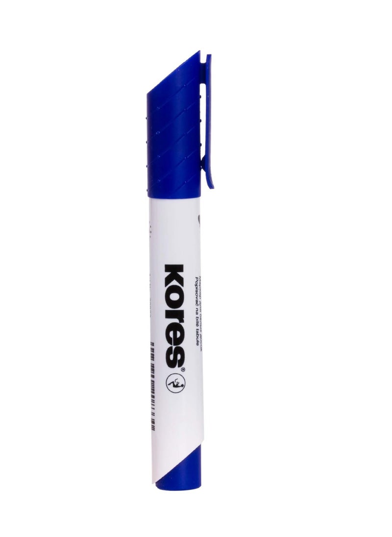 Kores Whiteboard Marker Blue Chiesel XW2, Pack of 12  (20850)  - Image 2