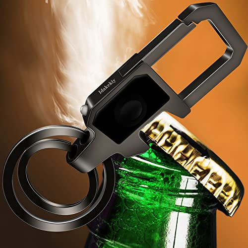 Idakekiy Key Chain LED Light and Bottle Opener with 2 Key Rings Car Key Chain for Men and Women - Image 5
