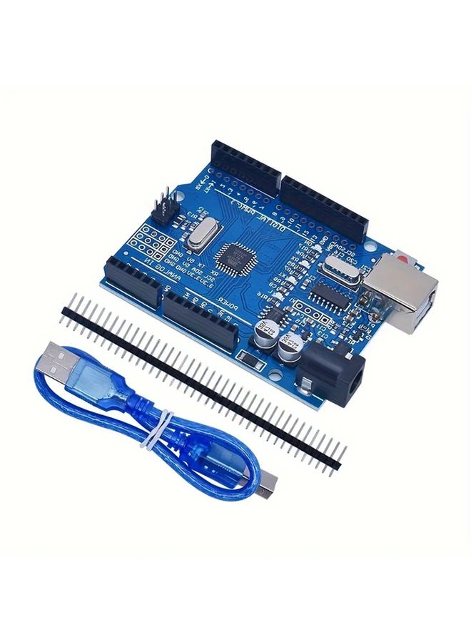 Complete Electronic Entry Kit For Arduino UNO With Uno R3 Breadboard LEDs Jumper Wires Buttons 1 Set - Image 4