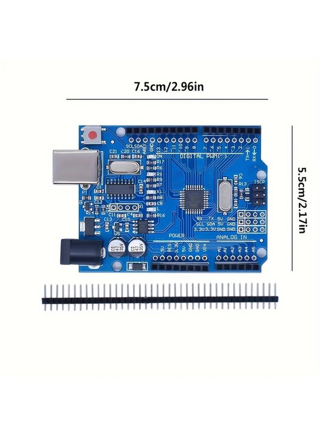 Complete Electronic Entry Kit For Arduino UNO With Uno R3 Breadboard LEDs Jumper Wires Buttons 1 Set - Image 3
