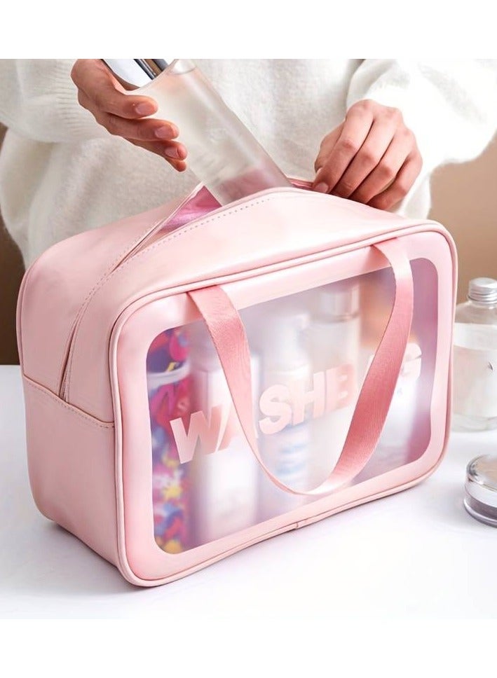 Toiletry Bag for Women Clear Travel Bags for Toiletries Portable Large Clear Makeup Cosmetic - Image 2