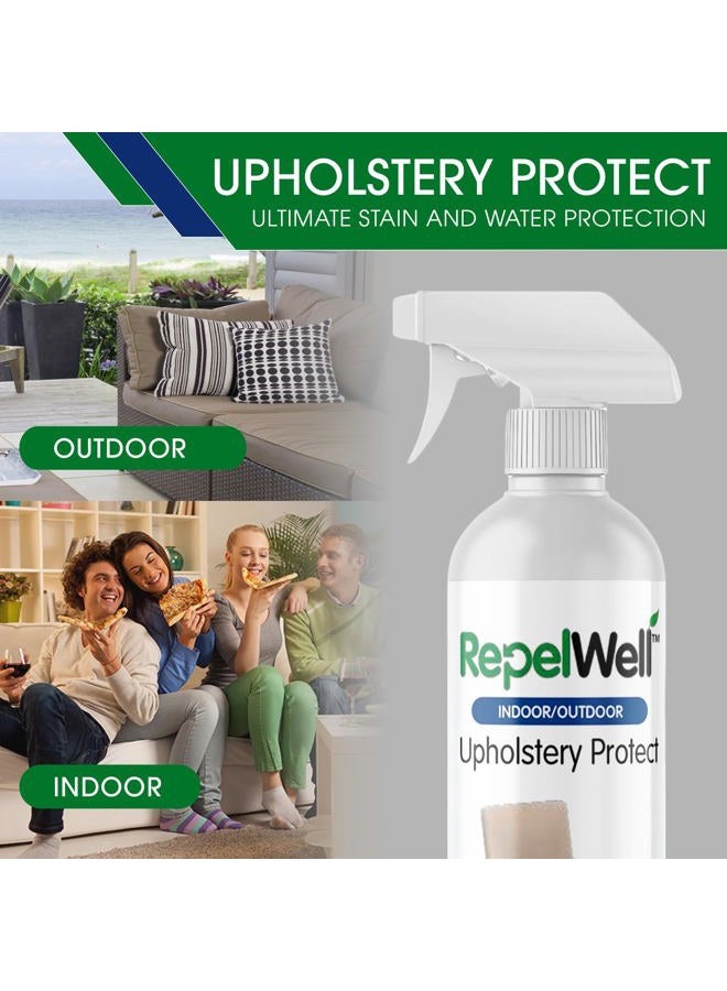 RepelWell Upholstery Protect Stain & Water Repellent Spray (12oz) Eco-Friendly, Pet-Safe Spray Keeps Your Fabric, Leather & Suede Upholstery Looking Like New - Image 3
