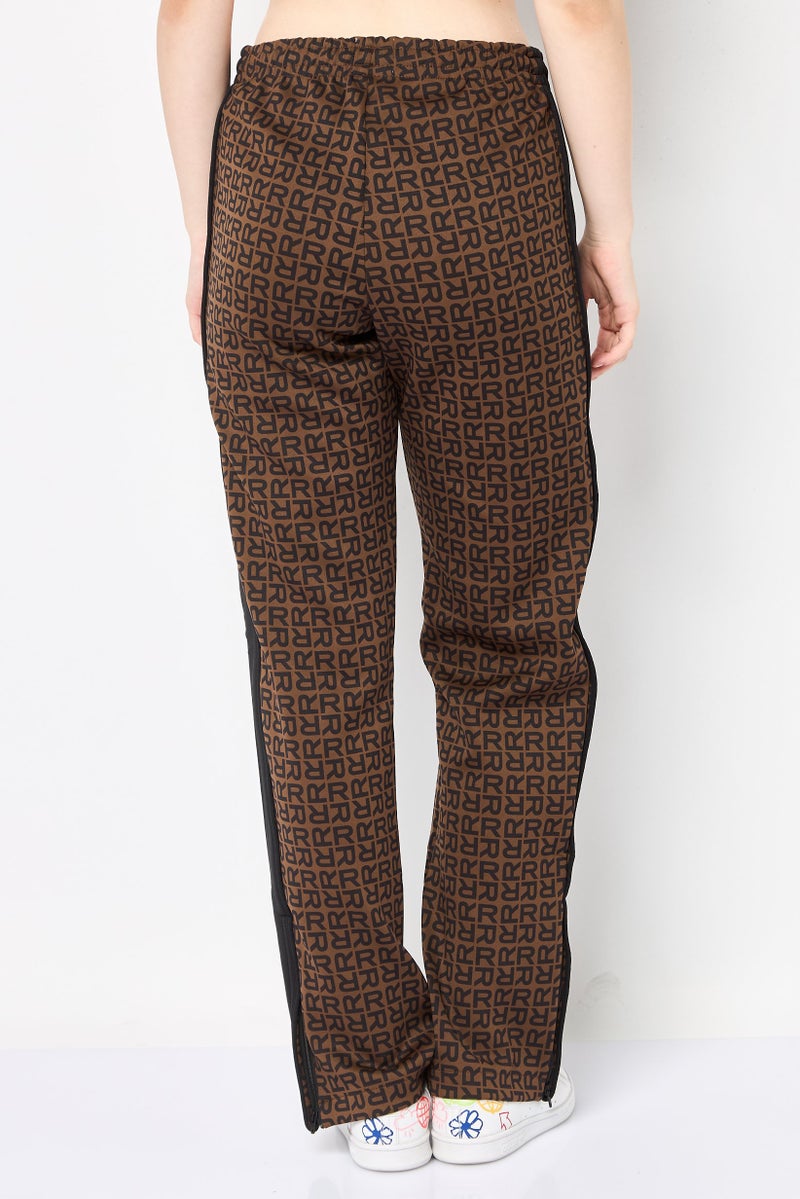 Replay Women Regular Fit Drawstring Allover Print Jogger Pants, Multicolor - Image 4