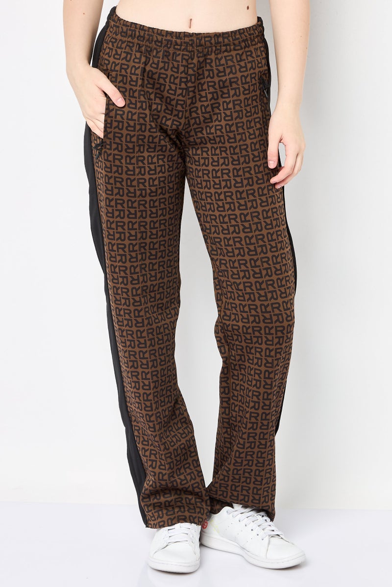 Replay Women Regular Fit Drawstring Allover Print Jogger Pants, Multicolor - Image 1