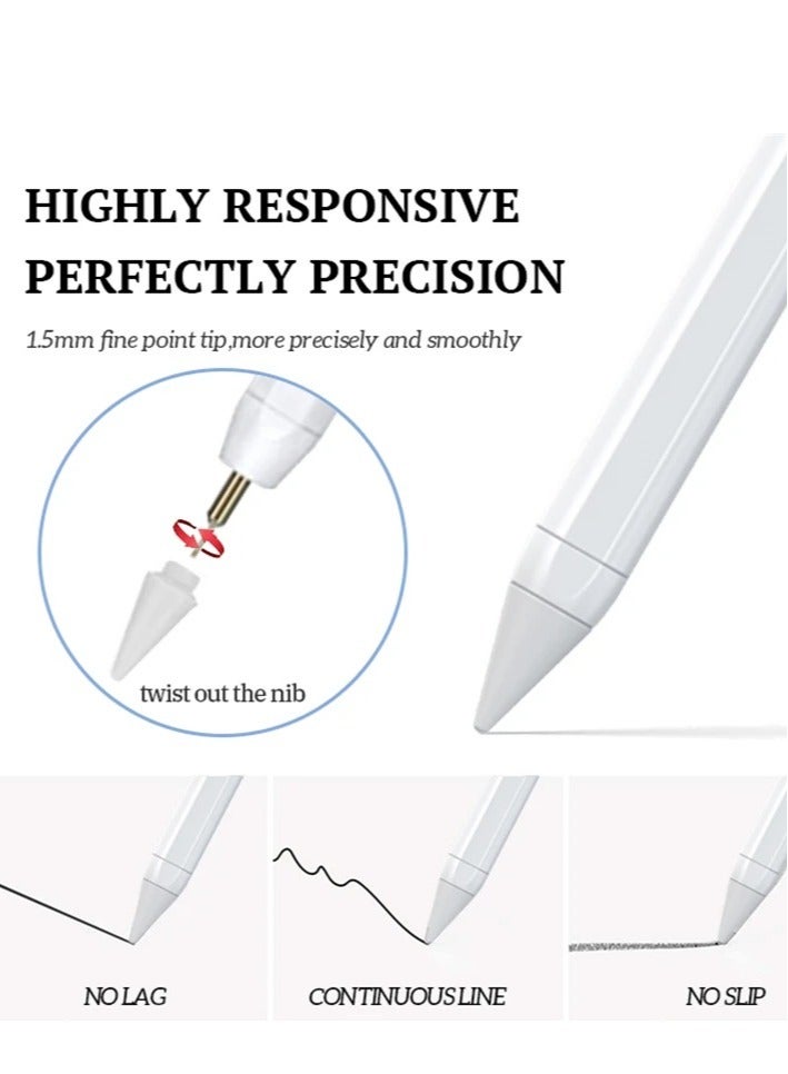 COMPATIBLE  For Apple Pencil 2 Stylus Pen for iPad Air 5 Air 4 Pro 11 12 9 2021 Mini 6 for Apple Pencil - Image 5