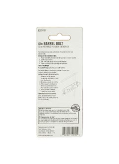 ACE Sturdy Steel Construction Barrel Bolt Silver 4 Inch 01-3008-344  - Image 3