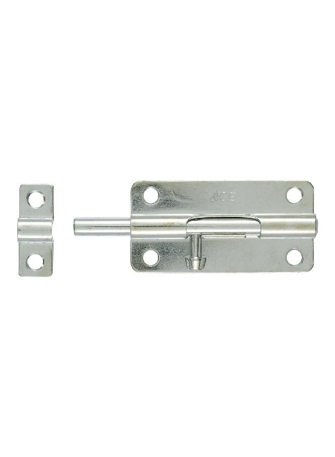 ACE Sturdy Steel Construction Barrel Bolt Silver 4 Inch 01-3008-344 - Image 1