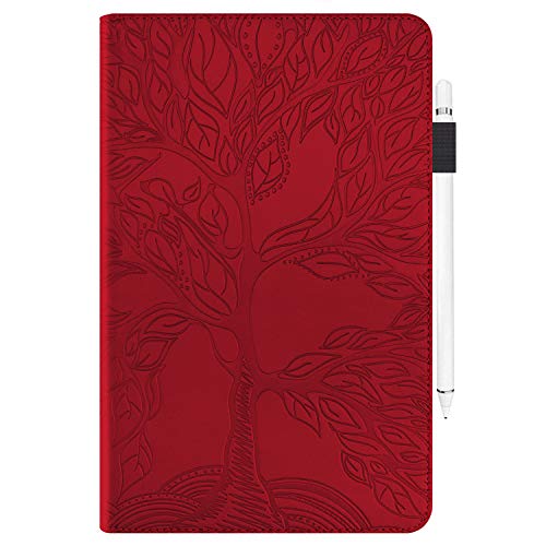 TIPOYOROO Case for Samsung Galaxy Tab S5e 10.5 2019 SM-T720/T725 Premium PU Leather Stand Flip Wallet Case Multiple Viewing Angles Lightweight Folio Cover with Card Pockets Stylus Loop Elastic Band - Red - Image 2