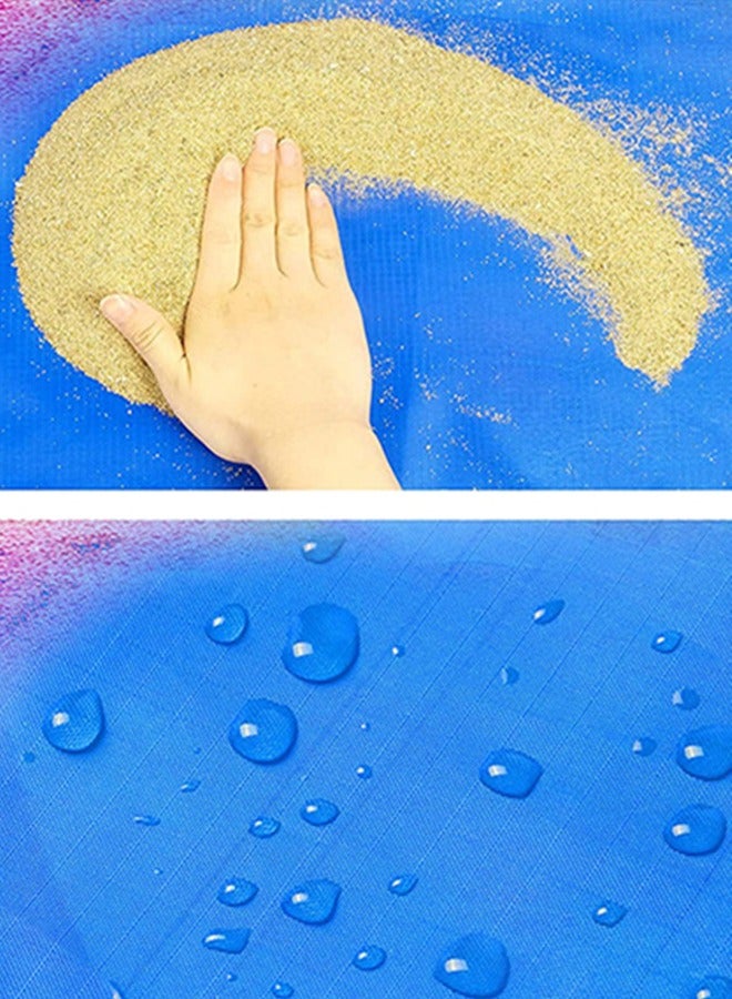 Sand Resistant Beach Blanket Extra Large 106" x 81" Waterproof Sandless Beach Mat with Corner Pocket Portable Mesh Bag for Beach Party Picnic Trips and Outdoor Camping Picnic Mat - Image 3