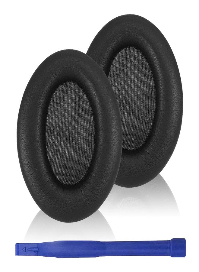 Adhiper WH-1000XM3 Replacement Ear Pads, Softer Protein Leather Ear Pads Cushions for Sony WH-1000XM3(WH1000XM3) Noise Canceling Headphones with High-Density Mmory Foam, Added Thickness (Black) - Image 1