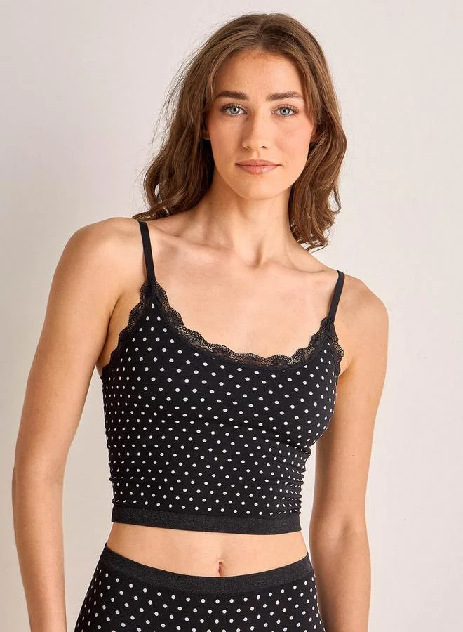 Intimates Camisole Polka Dot Print