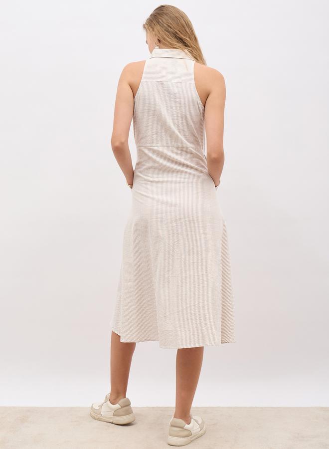 Styli Striped Sleeveless Dress - Image 5