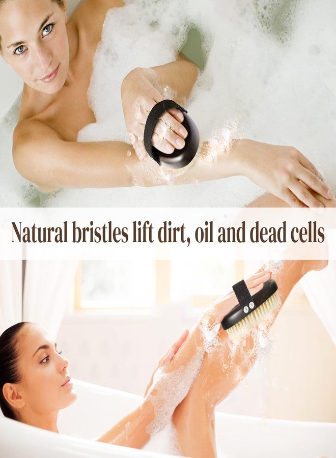 Azymi Dry Brushing Body Brush for Lymphatic Drainage, Azymi Shower Bath Brush 100% Natural Thick Bristles Exfoliate Dead Skin, Detoxify, Improve Blood Circulation, Dry & Wet Brush Dual-Use 1-Pack Oval - Image 5