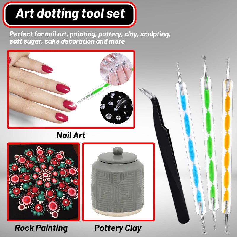 cridoz B7000 Rhinestone Glue for Jewelry Making, Clear Craft Glue with Precision Tips Dotting Pens for Metal, Stone, Nail Art, Beading, Wood, Glass - 0.5 fl oz, 3 Packs - Image 4