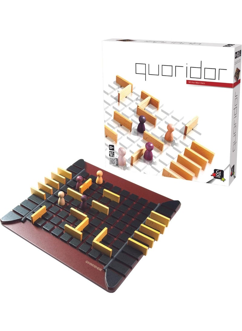 Gigamic Quoridor - Over 1 Million Sold! Mensa Select Winner | Wooden Abstract Strategy Game for Adults and Families | Ages 8+ | 2 to 4 Players | 1 Minute to Learn, 15 Minutes to Play  - Image 1